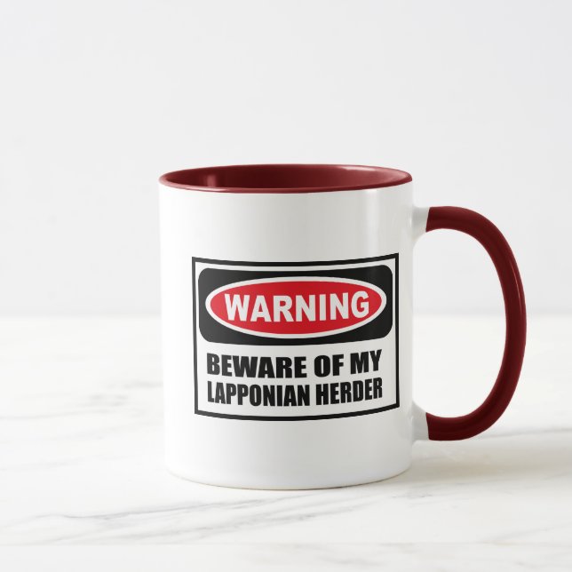 Advertir BEWARE de MINHA caneca do PASTOR de (Direita)