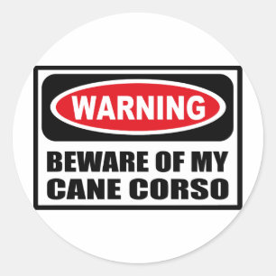 Advertir BEWARE de MINHA etiqueta do BASTÃO CORSO