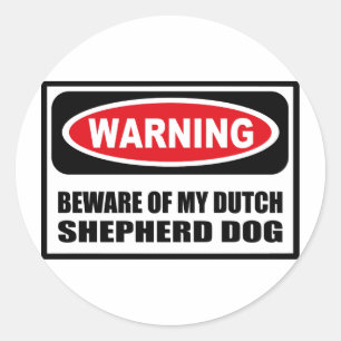 Advertir BEWARE de MINHA etiqueta HOLANDESA do CÃ