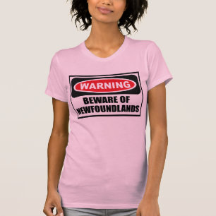 Advertir BEWARE do t-shirt das mulheres de