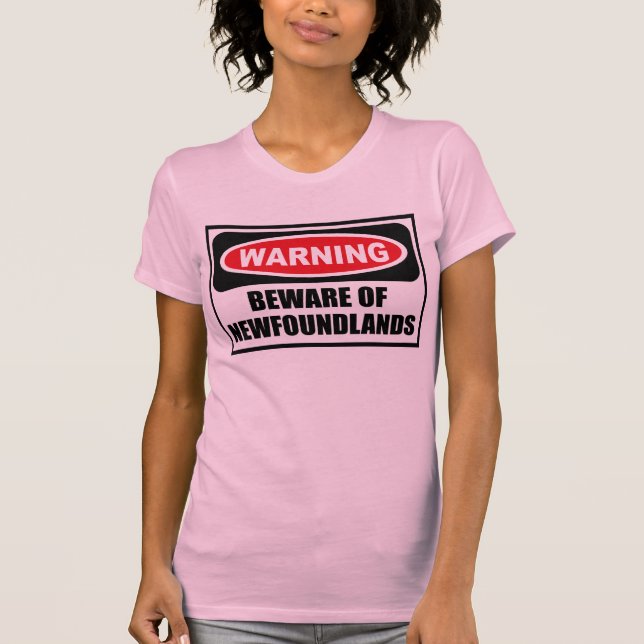 Advertir BEWARE do t-shirt das mulheres de (Frente)