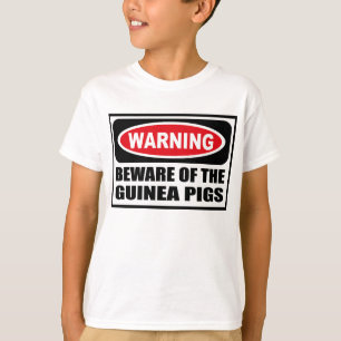 Advertir BEWARE do t-shirt do miúdo das COBAIAS