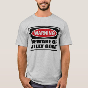 Advertir BEWARE do t-shirt dos homens da CABRA de