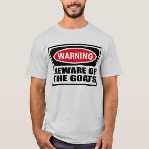 Advertir BEWARE do t-shirt dos homens das CABRAS