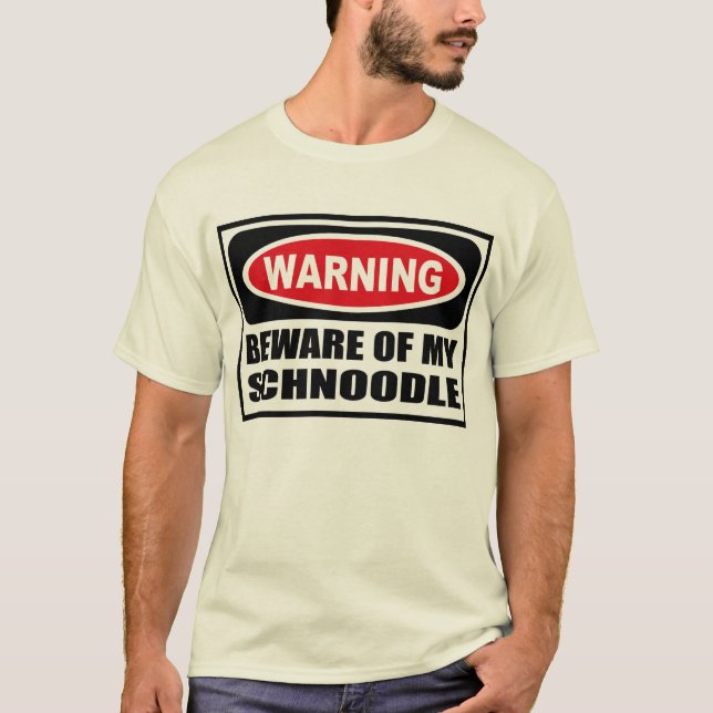 Advertir BEWARE do t-shirt dos MEUS homens de (Frente)