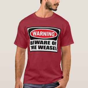 Advertir BEWARE do t-shirt escuro dos homens da