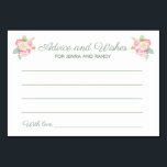 Advice Deseja Cartões De Casamento Floral Por Aqua<br><div class="desc">Estes belos cartões de aconselhamento floral e de desejos serão a adição perfeita a um chá de casamento ou à recepção de casamento. Este design apresenta uma combinação de escrita manual e fontes de bloqueio em verde de sábio e realçado por um buquê de aquarela. Há espaço disponível para os...</div>