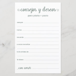 Advice e Desejo Espanhol