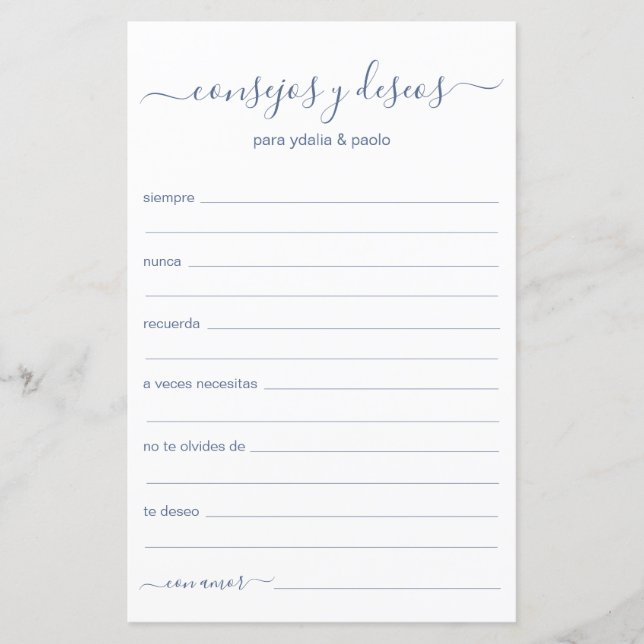 Advice e Desejo Espanhol (Frente)