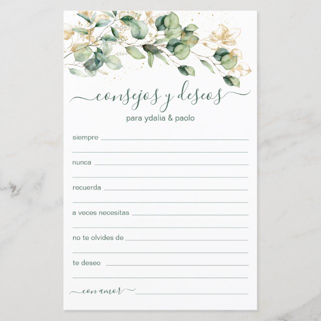 Advice e Desejo Espanhol (Frente)