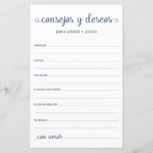 Advice e Desejo Espanhol