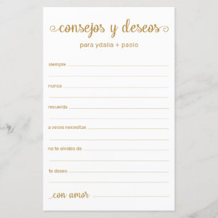 Advice e Desejo Espanhol