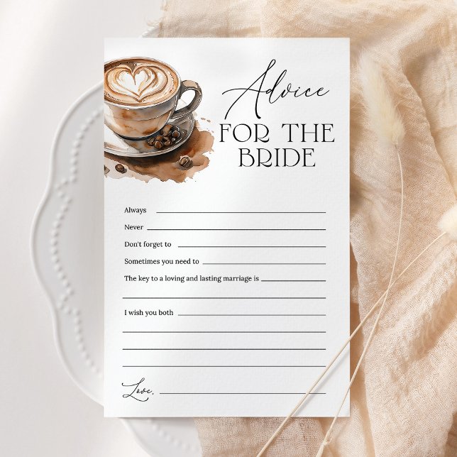 Advice For The Bride Coffee Bridal Shower (Criador carregado)