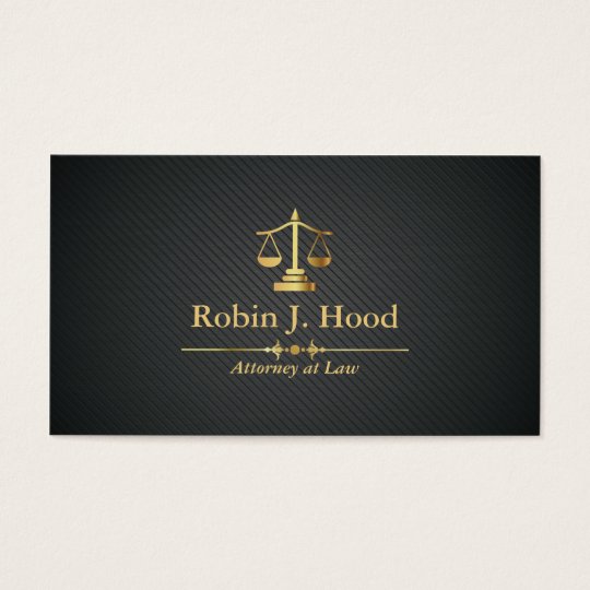 Advogado elegante do profissional do Libra do ouro Cartão De Visitas