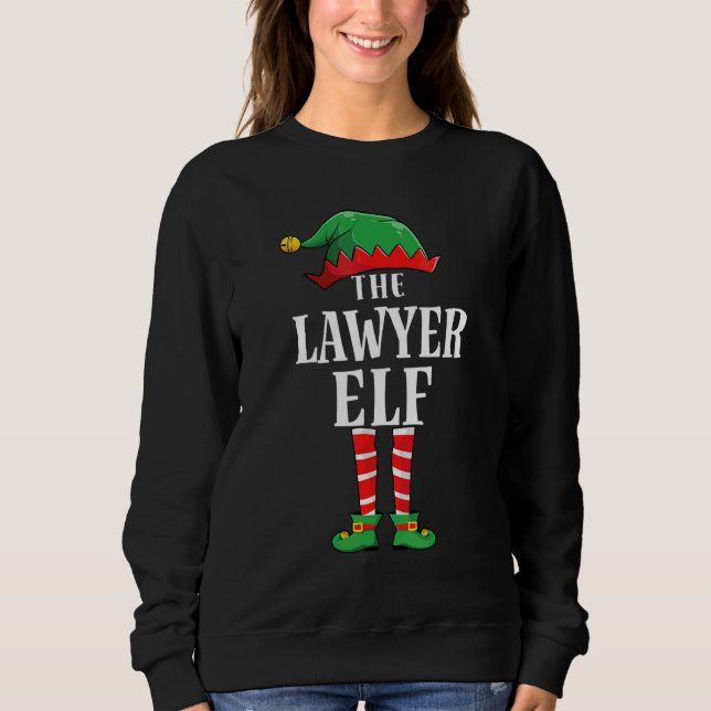 Advogado Elfo Piada de Natal Camisa de Dormir Comb (Frente)