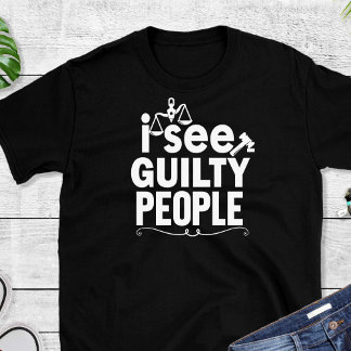 Advogado Engraçado T-Shirt Negra