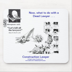 Advogado inoperante Mousepad da construção de