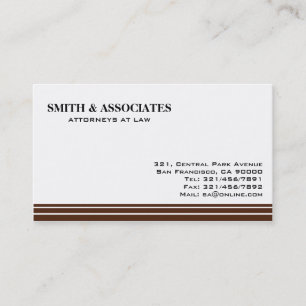 Advogado na lei - cartões de visitas