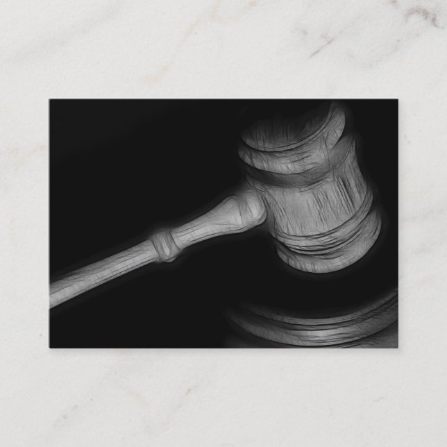 Advogado no cartão de visita da lei (Frente)