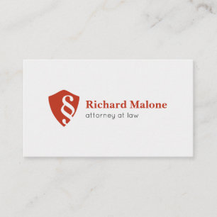 Advogado no cartão de visita do logotipo do