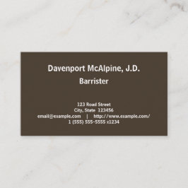 Advogado profissional simples e básico Cartão de v
