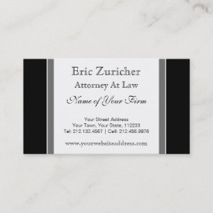 Advogado simples no modelo de cartão de negócios