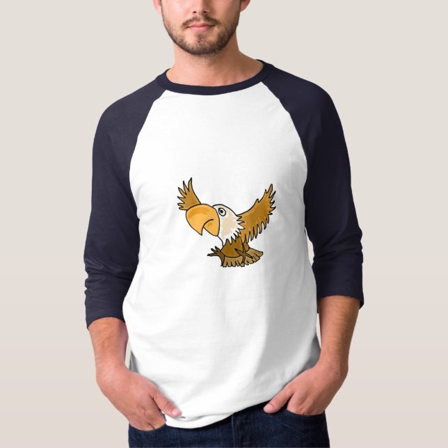 AE t-shirt de Eagle dos desenhos animados (Frente)