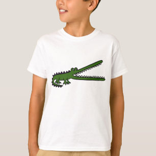 AE t-shirt dos desenhos animados do crocodilo