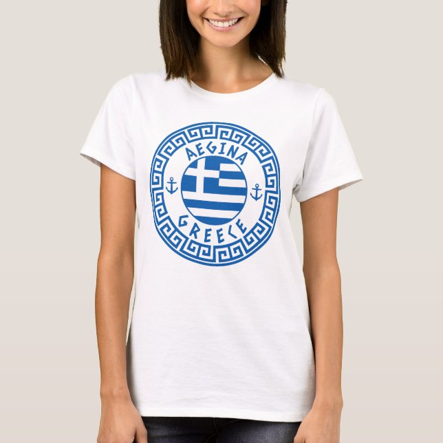 Aegina, T-Shirt de Grécia (Frente)