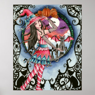 Aelita e Jax - Poster da Bruxa do Halloween