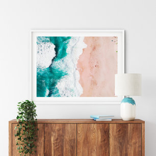 Aerial Beach Poster Print