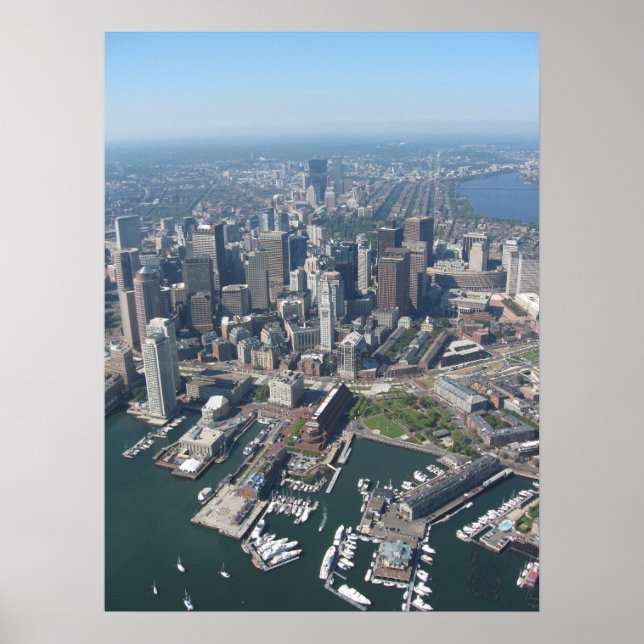 Aerial Poster of Boston Mass (Frente)