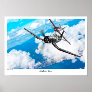 Aeronáutica Poster "F4U Corsair"