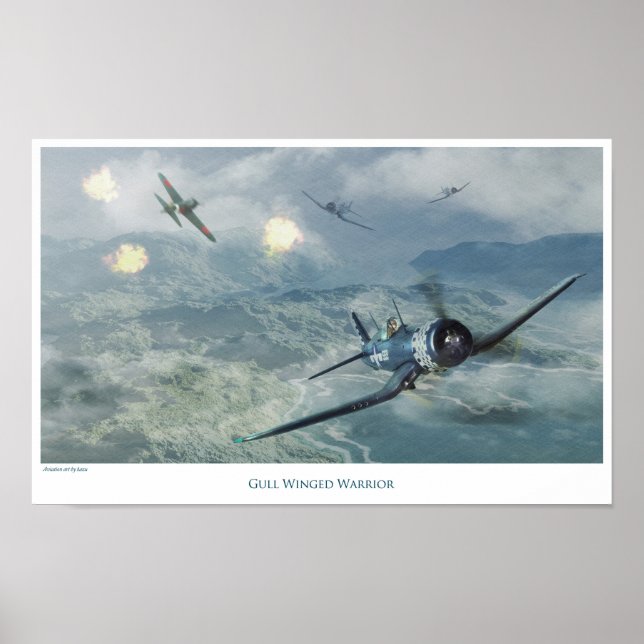 Aeronáutica Poster "F4U Corsair" (Frente)