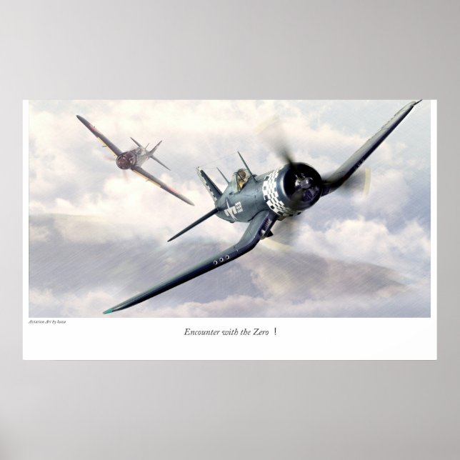 Aeronáutica Poster "F4U Corsair" (Frente)