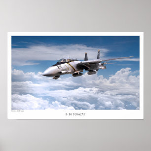 Aeronáutica Poster "F-14 Tomcat"