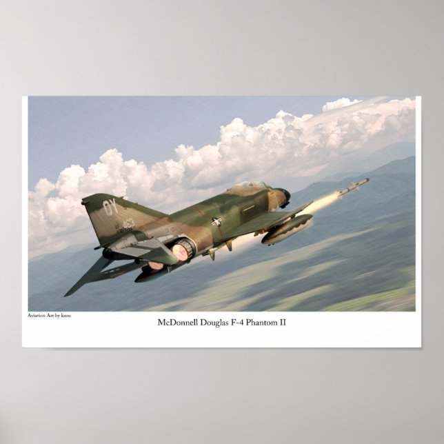Aeronáutica Poster "F-4 Phantom II" (Frente)