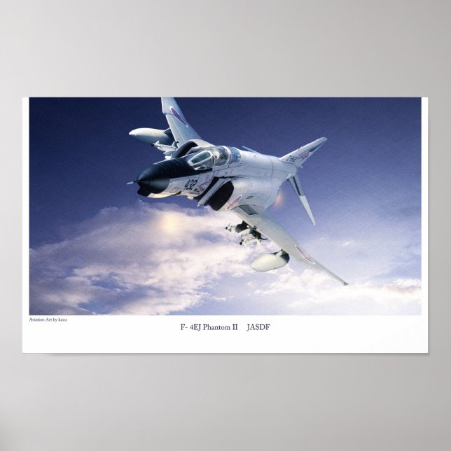 Aeronáutica Poster "F-4 Phantom II JASDF" (Frente)