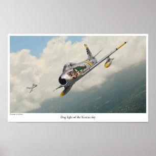 Aeronáutica Poster "F-86 Saber"