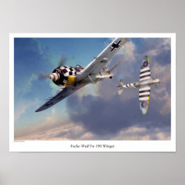 Aeronáutica Poster "Focke-Wulf Fw 190"