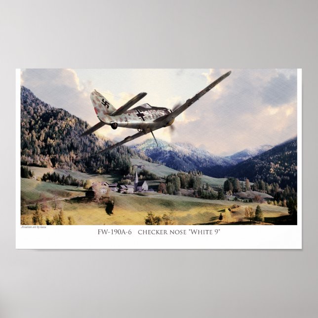 Aeronáutica Poster " Fw190" (Frente)