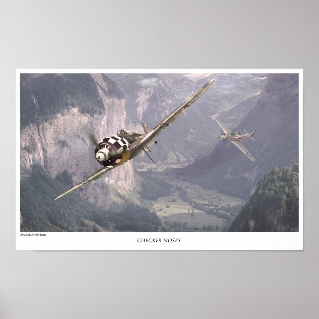 Aeronáutica Poster "Fw190A" (Frente)