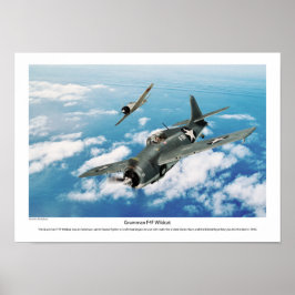 Aeronáutica Poster "Grumman F4F Wildcat"