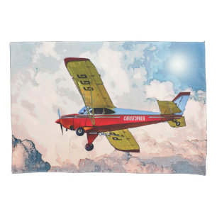 Aeronave Pessoal Amarelo Vermelho Azul Com Seu Nom