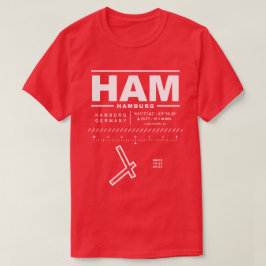 Aeroporto de Hamburgo HAM T-Shirt