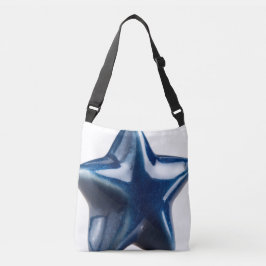 Aesthetic 3D Blue Star Art Tote Bag
