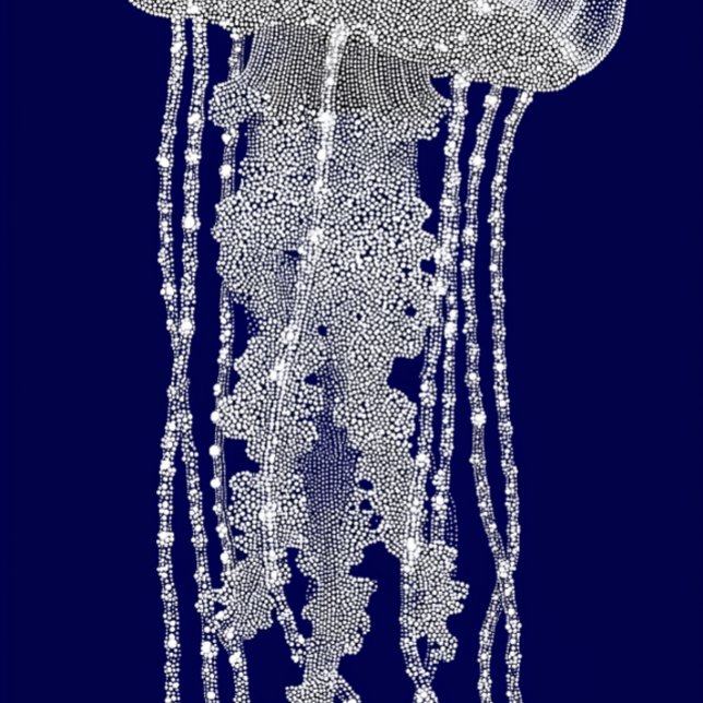 Aesthetic Dot Art Dreamscape Água-Viva Celestial (Criador carregado)