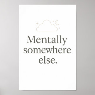 Aesthetic Minimal Wall Poster – Relatable Quote