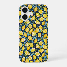 Aesthetic Summer Lemon Pattern iPhone Case
