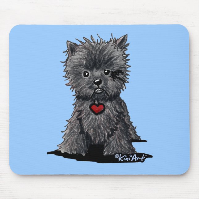Affenpinscher Dog Art Mousepad (Frente)